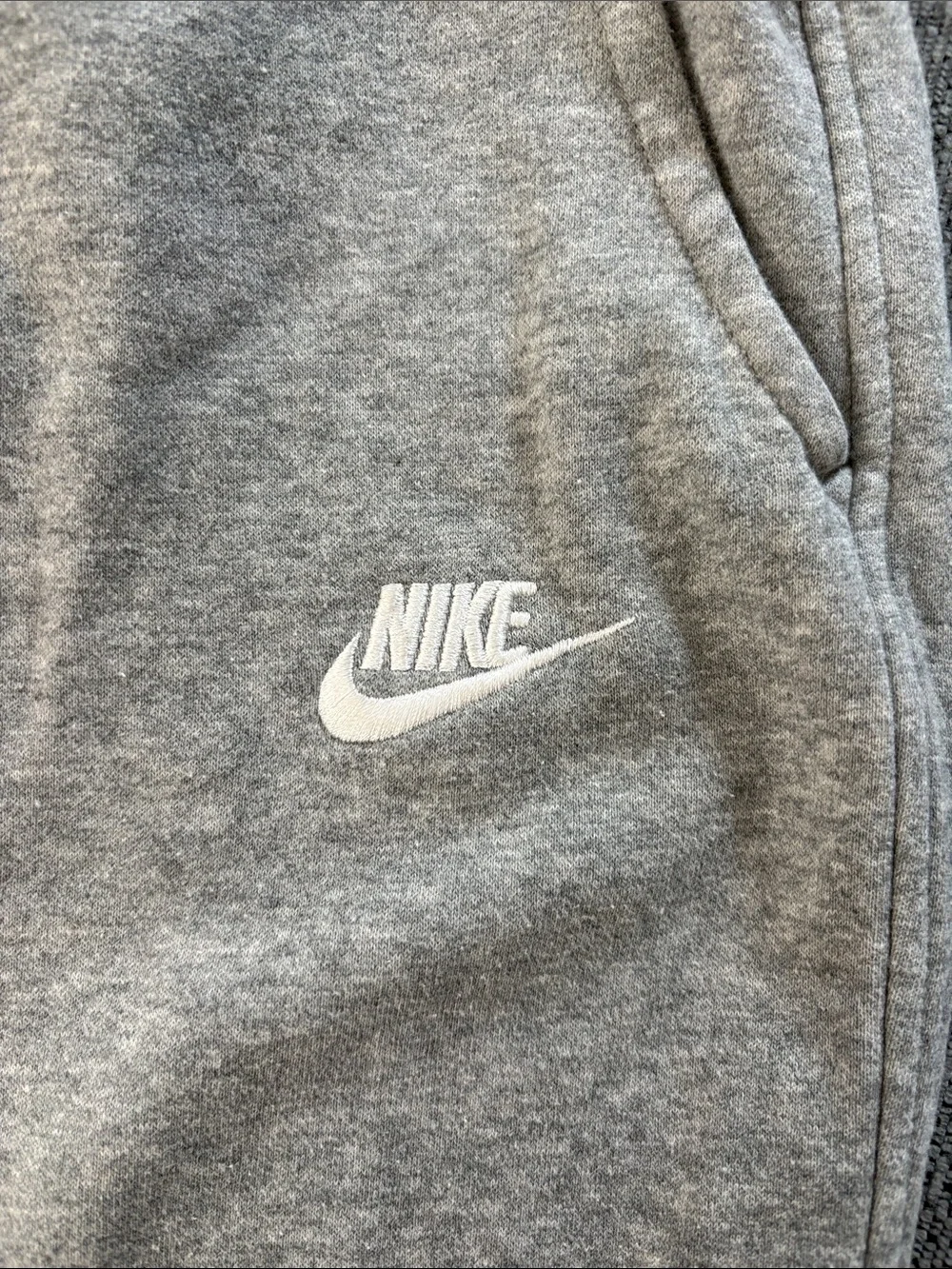 Nike Grey Men's Fleece Jogger Sweatpants